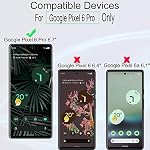 Ibywind Screen Protector for Google Pixel 6 Pro,[Pack of 2][plastic positioner][In-Display Fingerprint Support][Bubble Free]