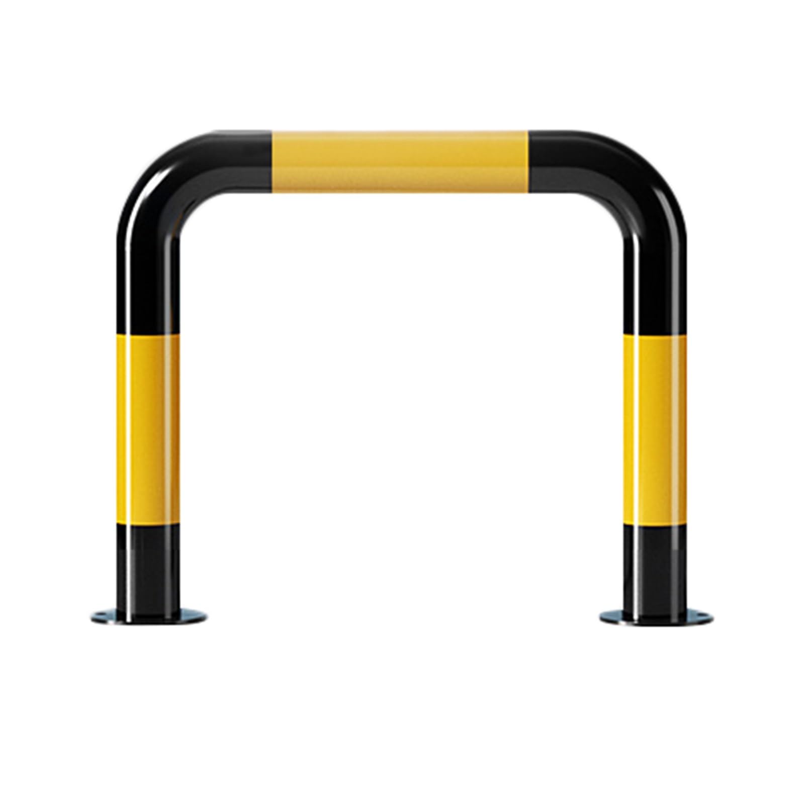HCZKIUJY U Shape Security Bollard, Parking Space Collision Railing, Car Blocker Guardrail for Driveway and Garage Protection (23.6 x 19.68in)