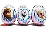 Disney Pixar Frozen Chocolate Surprise Egg , Free Gift Inside (3 Eggs)