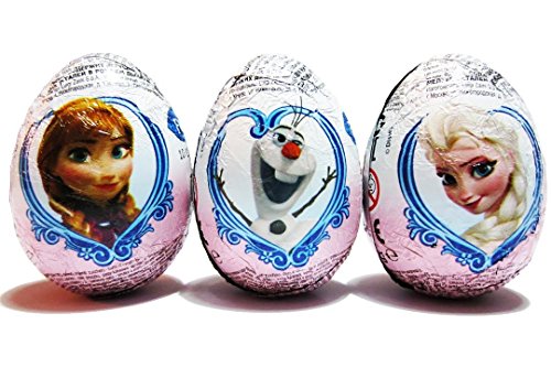 Disney Pixar Frozen Chocolate Surprise Egg , Free Gift Inside (3 Eggs)