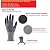 LOCCEF Safety Work Gloves MicroFoam Nitrile Coated-12 Pairs,Seamless Knit Nylon Gloves,Home Improvement,Micro-Foam Gloves (12 Pairs, 8/M)