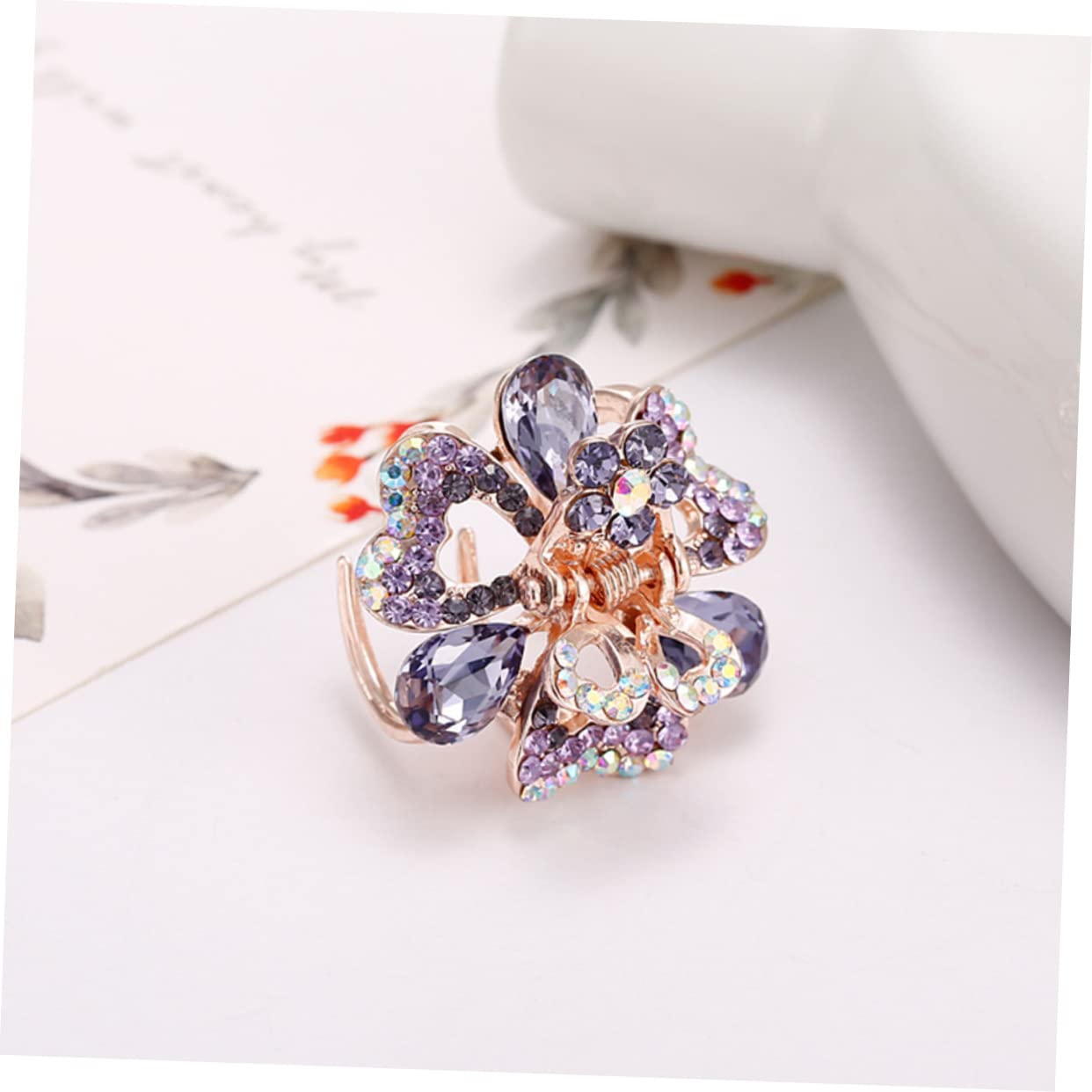 Baluue 8piezas Horquillas De Diseño Para Mujeres y Rosa Azul y Azul Clips De Pelo De Para Ocasiones Especiales