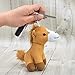 Familienkalender Llavero de caballo marrón de peluche de 15 cm | Amor | Regalo | Smile | Kiss | Corazón | Decoración | caballo | potro | marrón