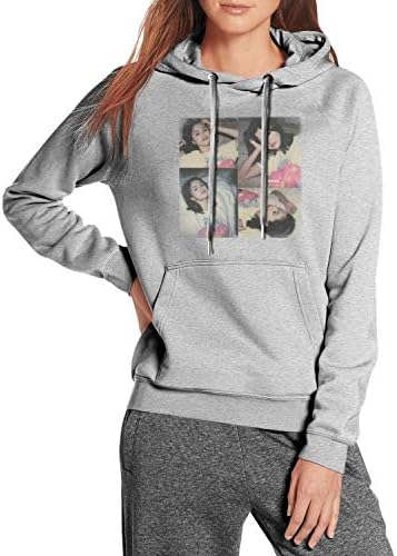 Womens Rare-Selena-Gomez-Poster- Hoodie Sweatshirt Kangaroo Pocket Long Sleeve Warm Pullover