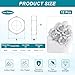 PATIKIL M20x1.5x8mm Steel Hex Nuts, 12Pcs Metric Fine Thread Carbon Steel Zinc Plated Finished Hardware Screw Nuts Fasteners for Machinery Manufacturing, Industrial Use, 27mm Width