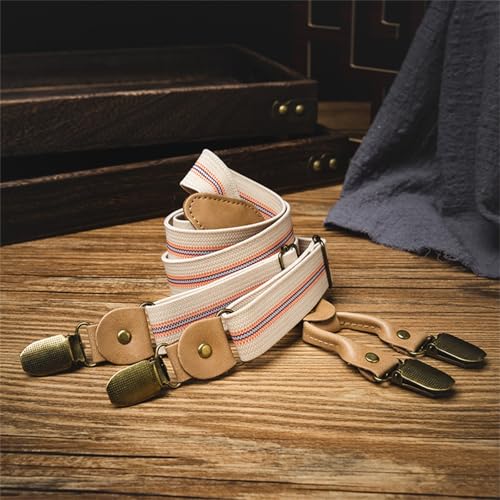 Tirantes para hombre elásticos antideslizantes evitan caídas de pantalones 4