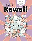  Planetas Kawaii: Libro para Colorear Infantil
