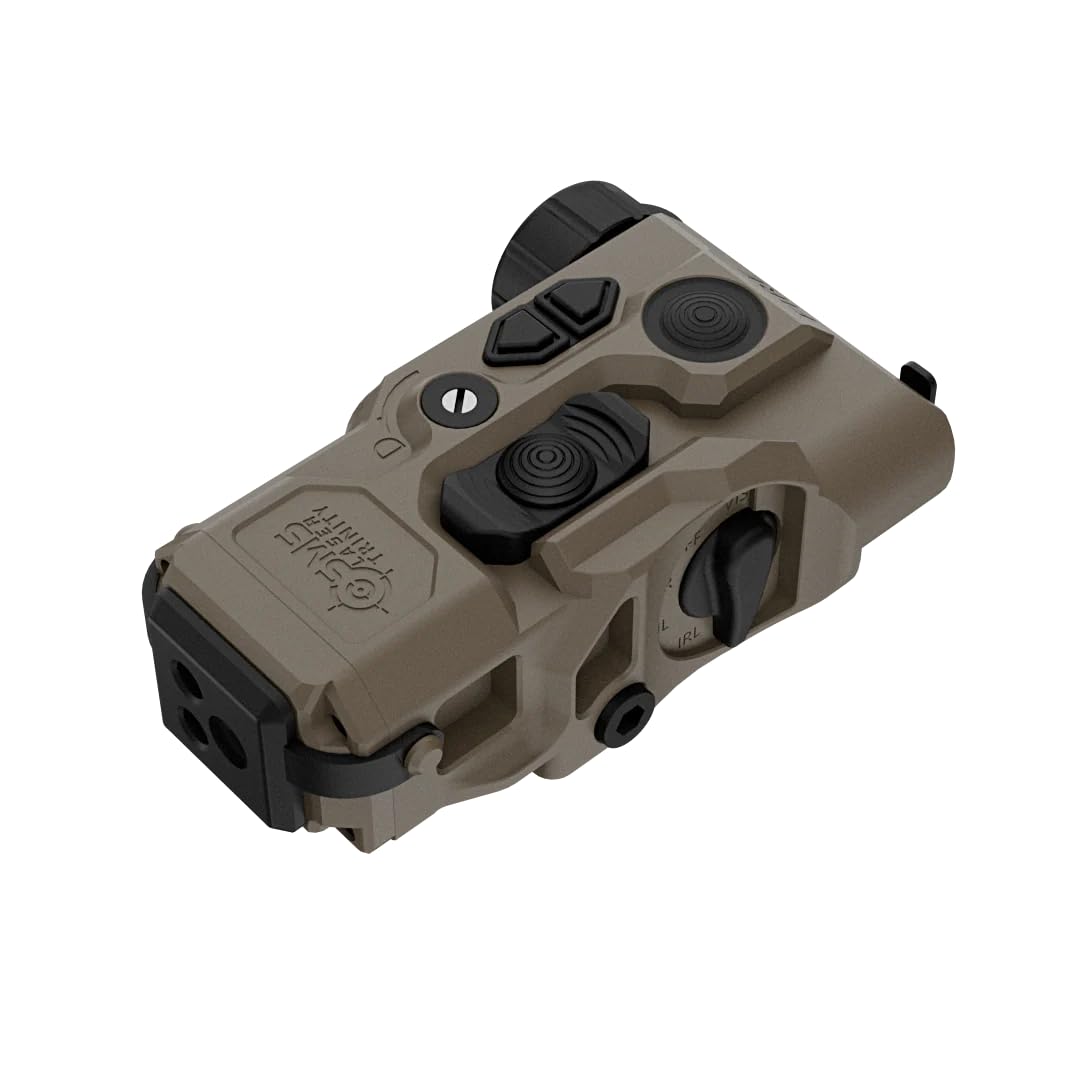 SMS Laser Trinity, Power Adjustable, Made of Anodized Aluminum, Waterproof: lPX8, Laser Class lllA, Less Than 5mW(FDE)