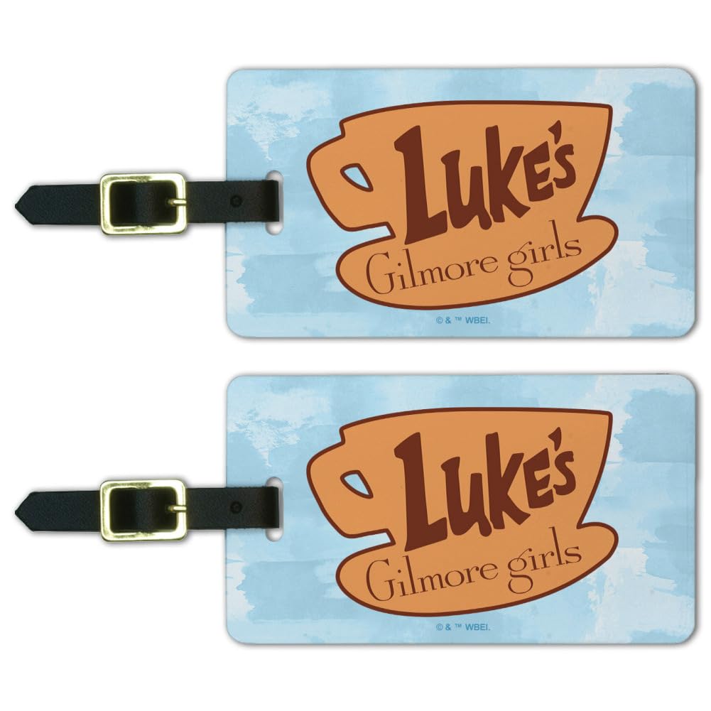 Gilmore Girls Luke's Diner Luggage ID Tags Suitcase Carry-On Cards - Set of 2