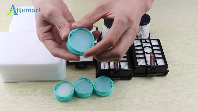 4 Filtri Ricambio In Feltro E Schiuma Per Aspirapolvere Shark Detect Pro IW3511 E Modelli Compatibili - 2