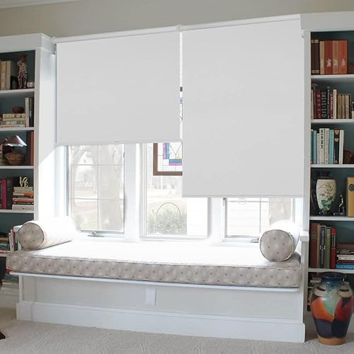 Miniatura 7 de LUCKUP Persianas enrollables opacas sin cordones para ventanas, oscurecimiento de la habitación, persianas enrollables, impermeables, con