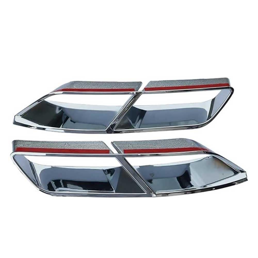 Embellecedor para Tubos de Escape Coche para P&assat B8.5 2020 2021 2022, Silenciador de Escape Marco de Deflector de Escape de Acero Inoxidable,Silver