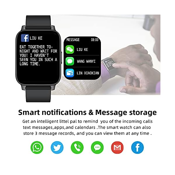 Smart Watch for Android iOS Phones ,Men Women Smartwatch Compatible with Samsung iPhone,Activity Fitness Tracker with…