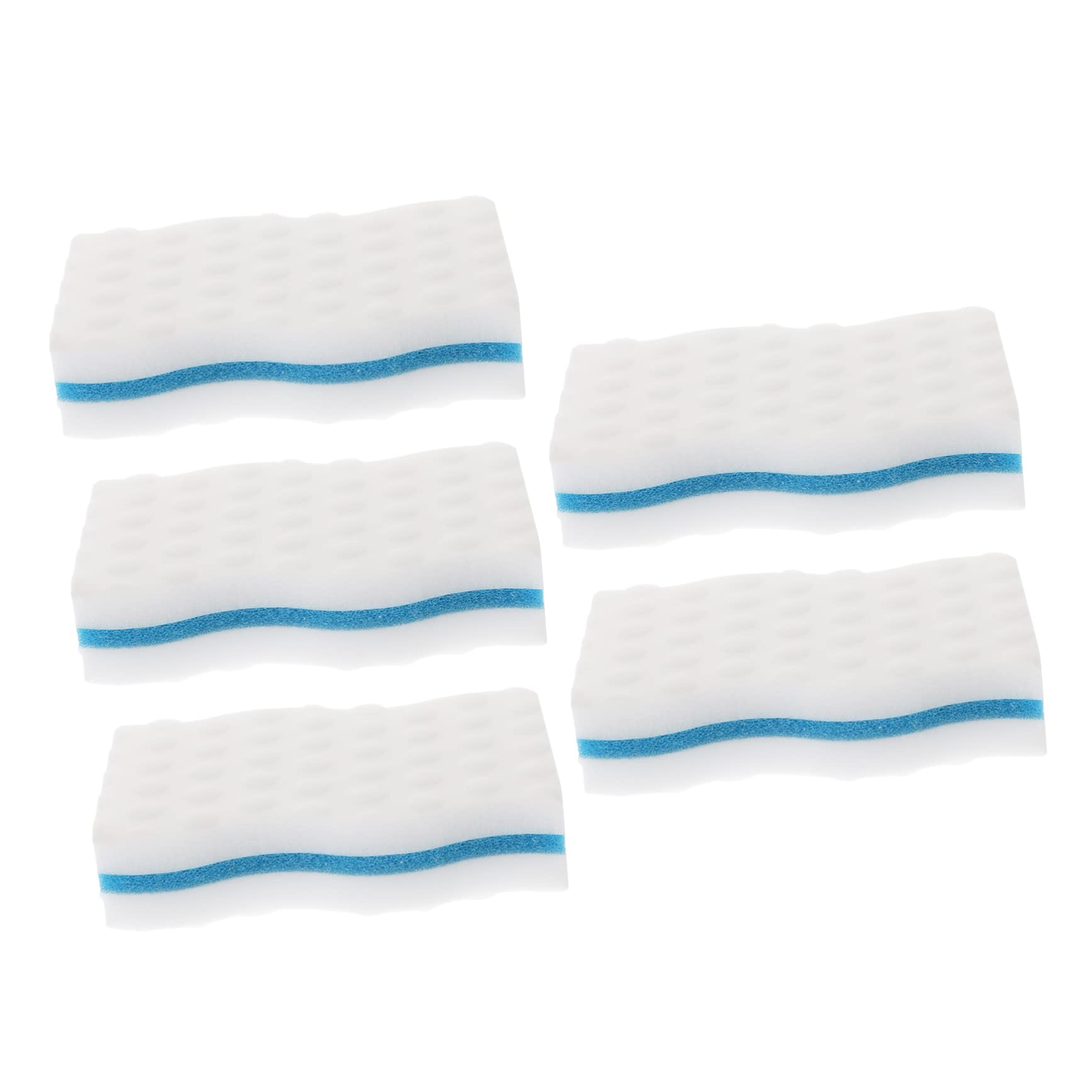 SKISUNO 5pcs Eco Scrubbing Sponges for Kitchen and Tableware Durable Cleaning Sponge Wipes for Home Use Multi Purpose Sponge Scourer for Efficient Cleaning