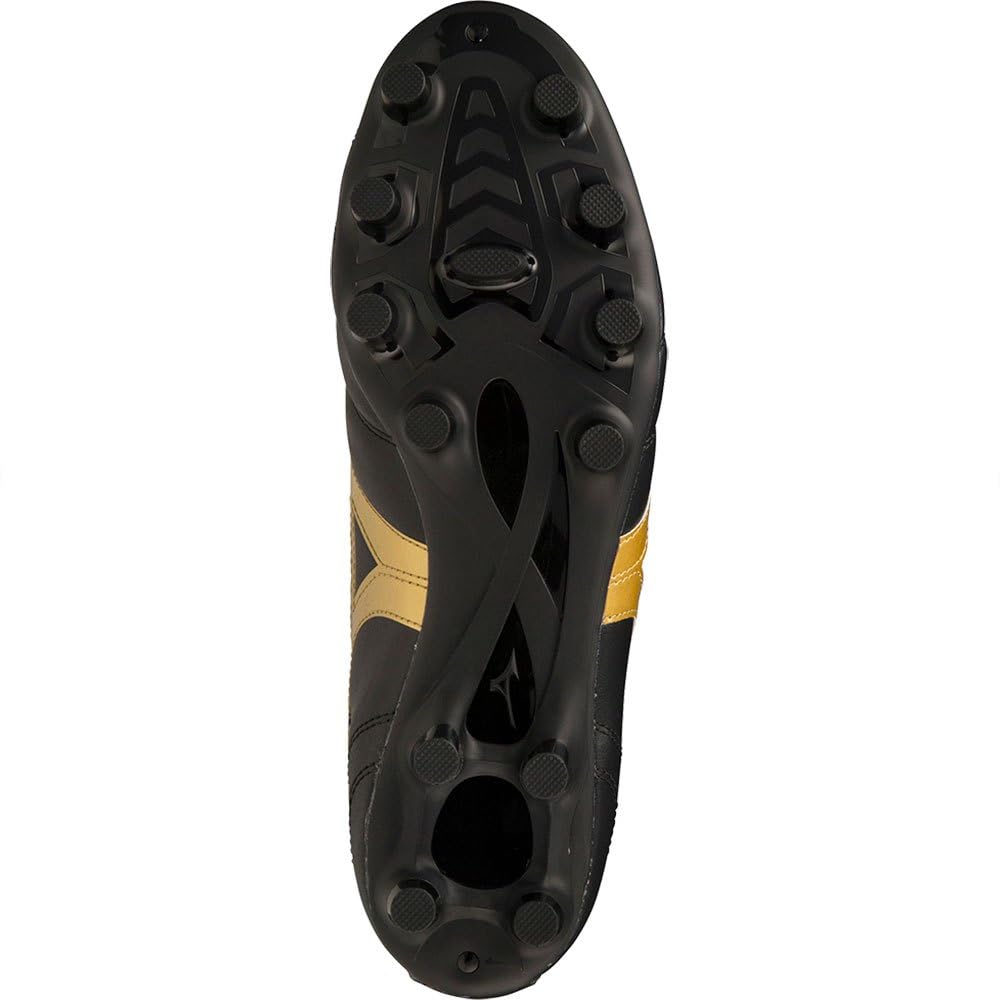 Mizuno Morelia II Club, Scarpe da Football, Unisex - Adulto, Black/Gold (Numeric_41)
