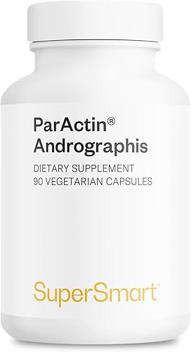 Supersmart - Suplemento ParActin 300mg por día (alta resistencia) - Andrographis Paniculata | Sin OMG y sin gluten - 90 cápsulas vegetarianas