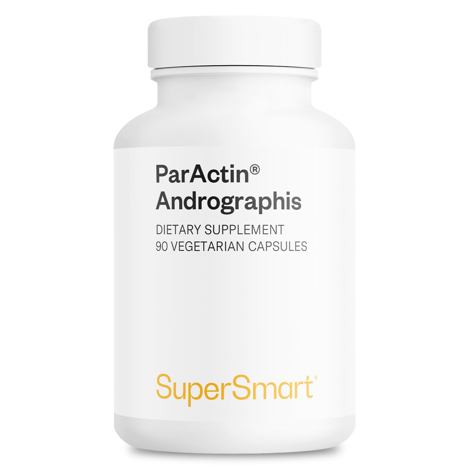 Supersmart - ParActin Supplement 300mg per Day (High Strength) - Andrographis Paniculata | Non-GMO & Gluten Free - 90 Vegetarian Capsules