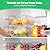 damynuo 2 Pack Refrigerator Drawers - Fridge Organizer Bins Stackable Storage Drawers, Clear Refrigerator Organizing Containers Pull Out Drawer for Fruit, Vegetable Storage and Keep Fresh