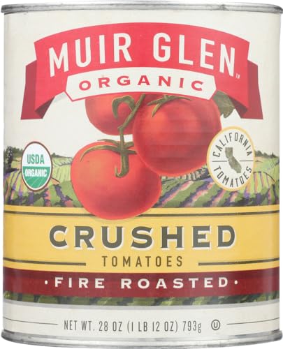 Muir Glen Crushed Fire Roasted Tomatoes 28.0 OZ(Pack of 3)