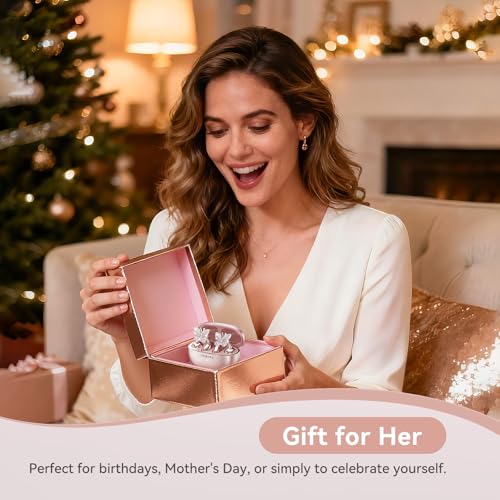 Kinglucky Clip-On Open Ear Earbuds with Detachable Butterfly Earrings, Bluetooth 6.0 Wireless Headphones for Women, 40H Playtime, Comfortable Fit for Small Ears, Sports, Glasses Wearers, Rose Gold - image 7