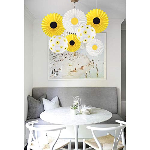 Image of CHRORINE Sunflower Party Decorations, Sunflower Birthday Party Baby Shower Bridal Shower Wedding Decorations, Baby Shower Birthday Party Supplies (Pack of 2)