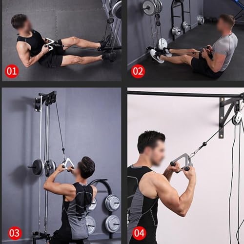 Poignées de machine à câble en acier noir pour musculation à la maison - 5