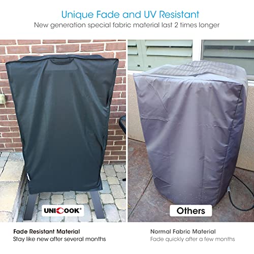 Unicook 30 Inch Electric Smoker Cover, Heavy Duty Waterproof Smoker Grill Cover, Fade And Uv Resistant Square Vertical Smoker Cover, Durable And Convenient, 18"W X 17"D X 33"H #TOP2
