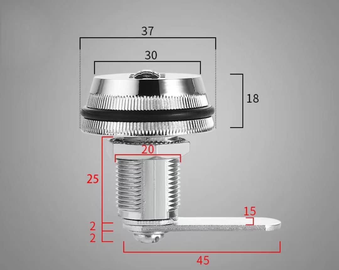 Candado, candado de combinación, Candado de casillero con combinación reiniciable, Cerradura de combinación Aleación de zinc Robusto Código de 3 dígitos de 20 mm Combinación de leva Cerradura segura s