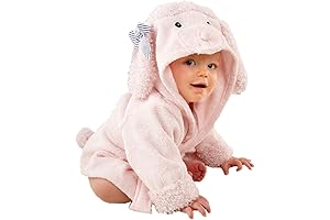 Baby Girl Hooded Terry Cloth Robe