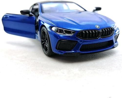 Miniatura 4 de KiNSMART BMW M8 Competition Escala 136 5 pulgadas, modelo de metal fundido a presión Super Car con acción de retroceso (azul)