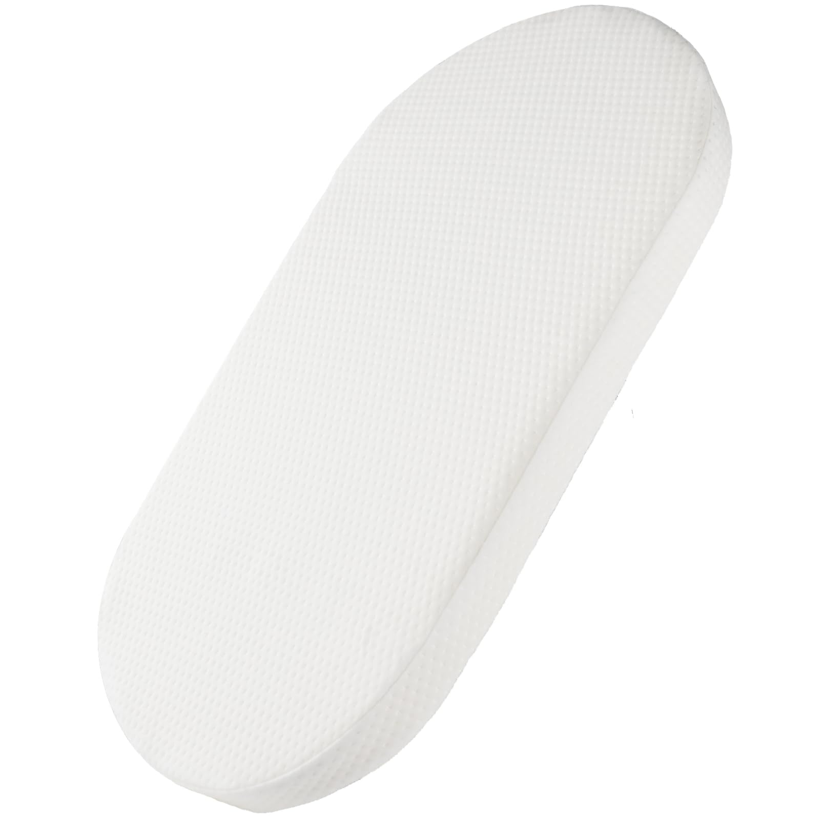 Mecc ecoh Bassinet Mattrss, Oval 30"x15" Bedside Sleeper Mattress, 2" Thick Strong Support, Removable Breathable Cover, Water Resistant Lining Protector, Non-Toxic, Hypoallergenic, Easy to Clean