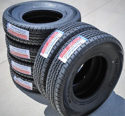 Set of 4 (FOUR) Transeagle ST Radial II Premium Trailer Radial Tires-ST235/80R16 235/80/16 235/80-16 126/122L Load Range F LRF 12-Ply BSW Black Side Wall
