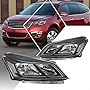 PM PERFORMOTOR Compatible with 13-17 Chevy Traverse Headlight Assembly,OE Replacement,Black Housing Clear Corner Headlamps