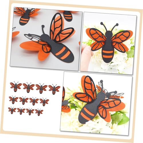 Set de 12 vinilos decorativos 3D de abejas miniatura 6