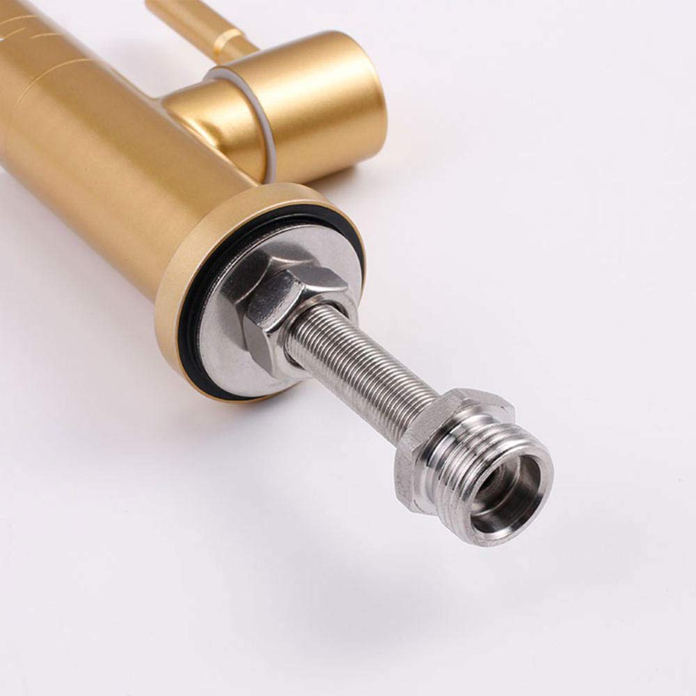 Grifo de filtro de agua potable ósmosis de 1/4 pulgadas, grifo de cocina dorado, mango único, purificador de agua potable directo para uso doméstico y cocina