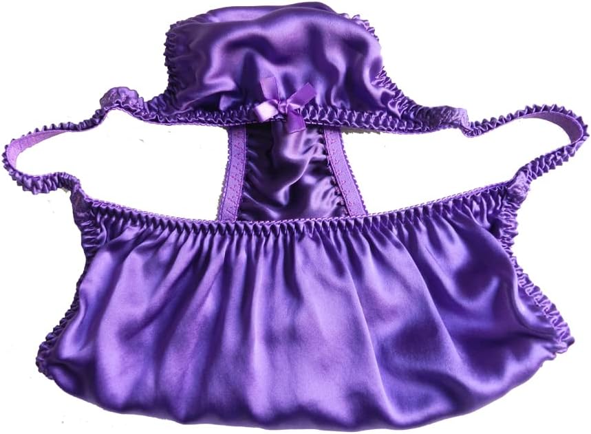 Women's Silk String Bikini Silk Panties 6 Pairs in One Economic Pack
