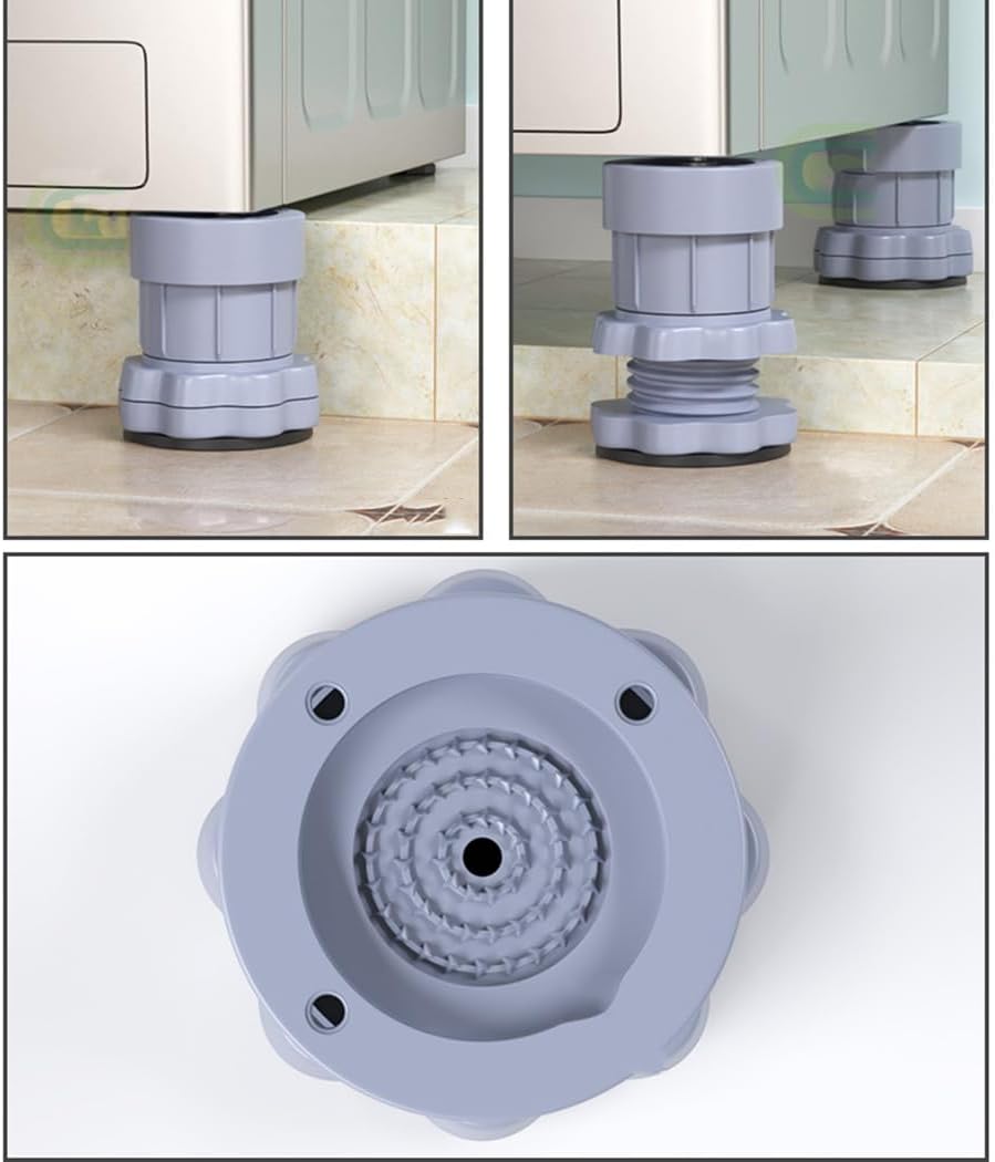 Furniture Risers,Sofa Risers,Bed Risers Adjustable Furniture Risers 4 Pcs Bed Raisers Support Up to 500kg Heavy Duty Support Legs Plastic Sofa Risers, Gray/Blue(Blue)