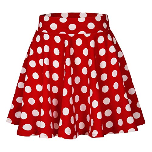 Image of Girls Kids Skater Skirts with Attached Inner Shorts (3 Years - 15 Years) rayon blend