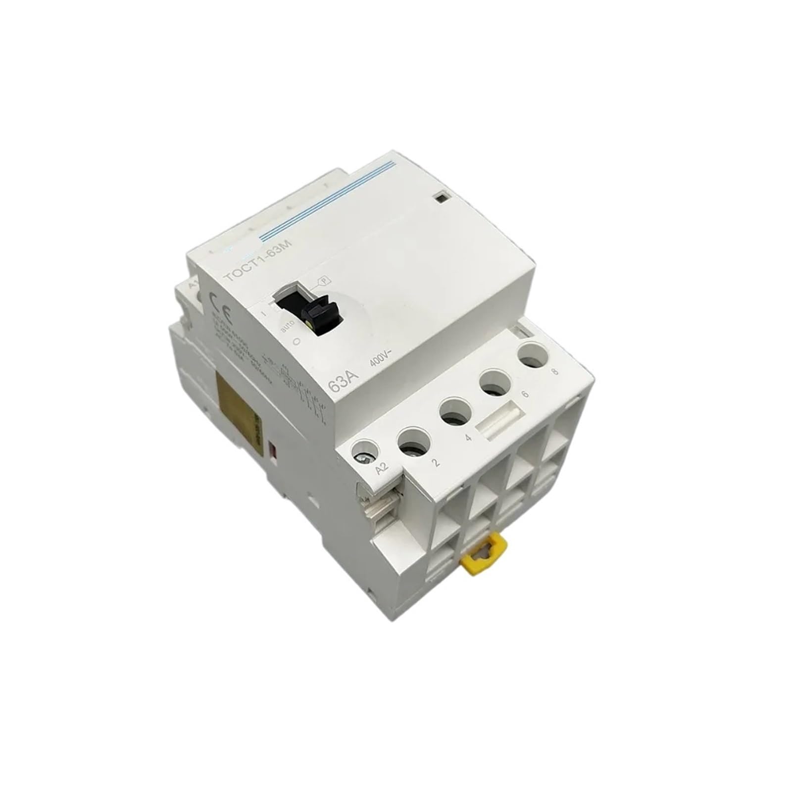 HUUOQIWY TOCT1 4P 63A 220V/230V 50/60HZ Rail-Type Household AC Modular contactor with Manual Control Switch 4NO or 2NO 2NC or 4NC