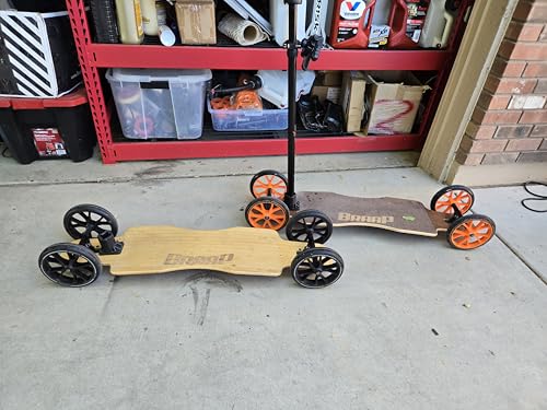 Large Wheel Longboard - Big Wheel Skateboard - Safer and More Comfortable to Ride - Great for Beginners and Intermediate Skateboarders - Black Wheels Available Upon Request
