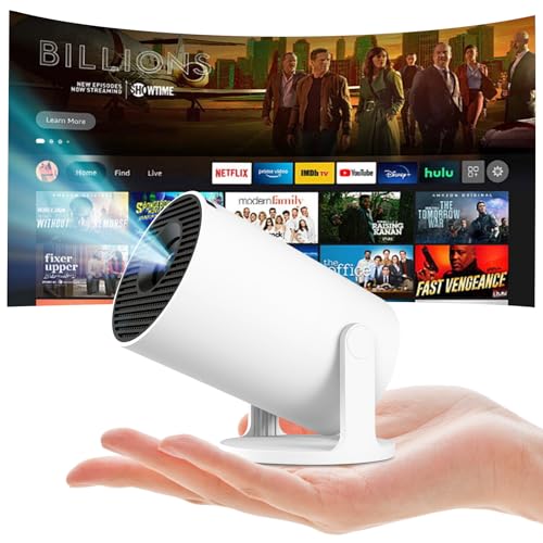 Mini Projecteur 4K Videoprojecteur Portable Projecteur Video WiFi 6 Android 11 Retroprojecteur 1080P...