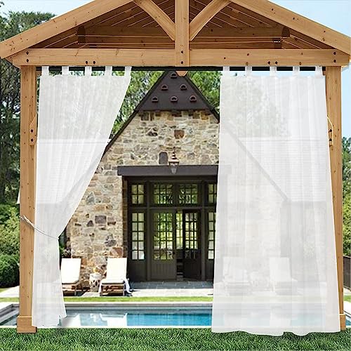 Outdoor Vorhang Wasserdicht – Sonnenschutz Mit Klettverschluss Für Balkon & Terrasse, 132x241 Cm