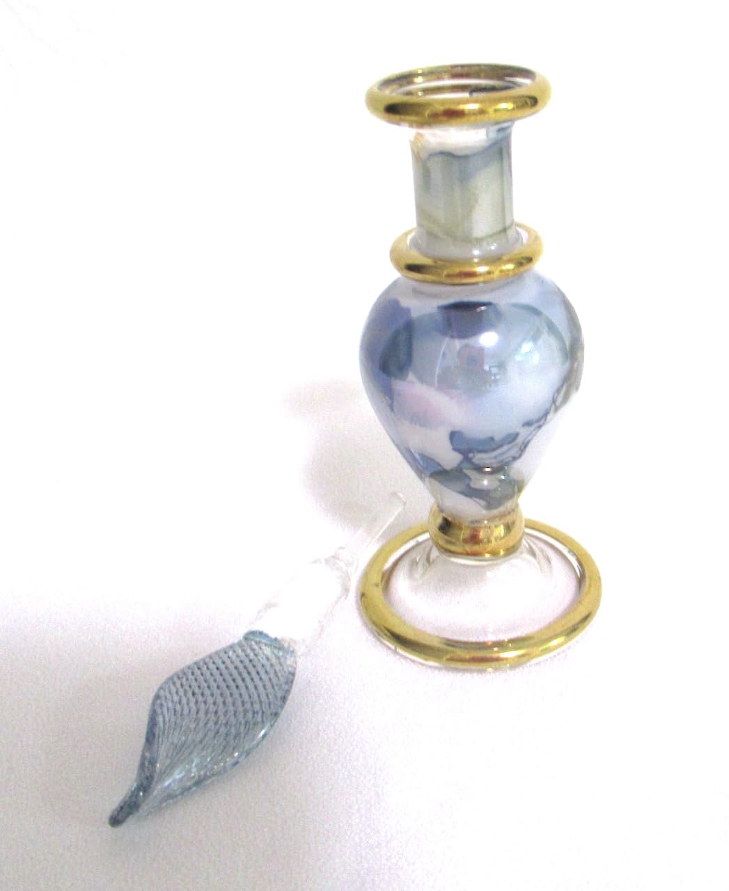 Amazon.co.jp: エジプトガラス香水瓶 フタ付き 1本 タイプ SP03