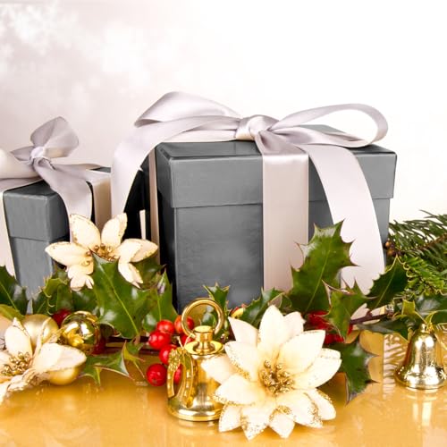 Image of Grey Tissue Paper for Gift Bags - 30 Sheets of Grey Wrapping Tissue Paper Bulk Packaging Paper for Weddings Birthday DIY Project Christmas Gift Wrapping Crafts Decor (14 x 20 Inch)