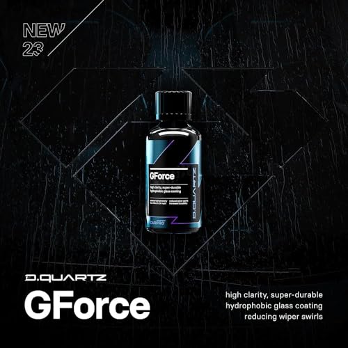 Image of CARPRO DQUARTZ GForce Glass Coating - Windshield & Window Rain Repellent Glass Treatment Sealant Ceramic Coating for Crystal-Clear Vision - Super Durable Hydrophobic Slickness - (50mL Kit)
