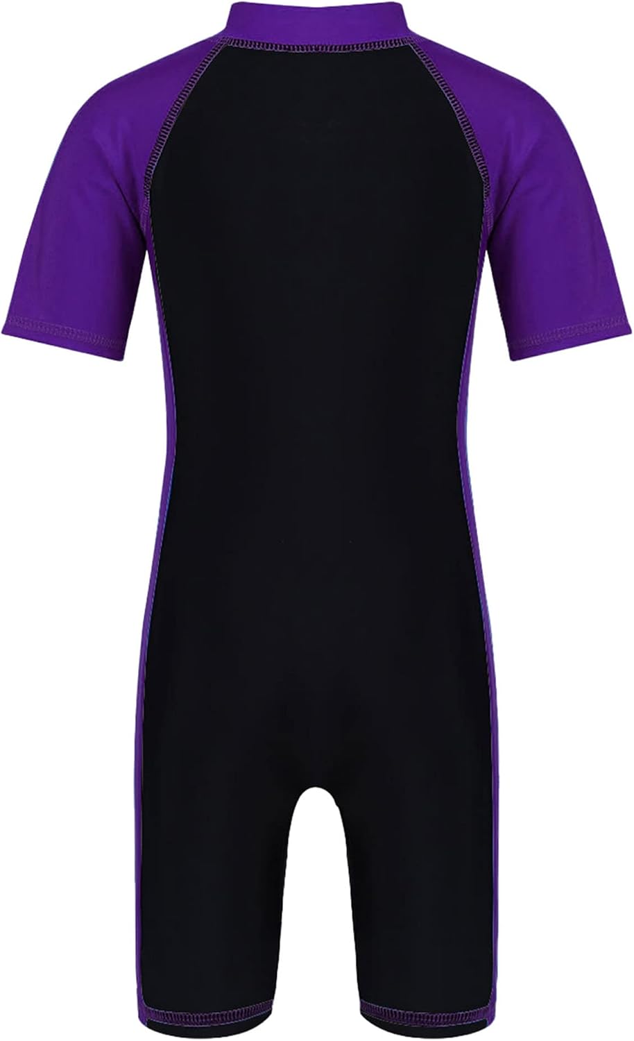 Hansber Kids Girls Boys Rash Guard Tankini Swimwear Jumpsuit Color Block One Piece Thermal Shorts Beachwear