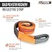 2Packs 3”x10Ft Super Sturdy Lift Sling Straps 25000 Lbs Breaking Load Capacity Heavy Duty Lifting Sling Moving Straps Tree Saver Crane Strap Recovery Reusable Straps Tow Strap Pull Hoist Endless Strap