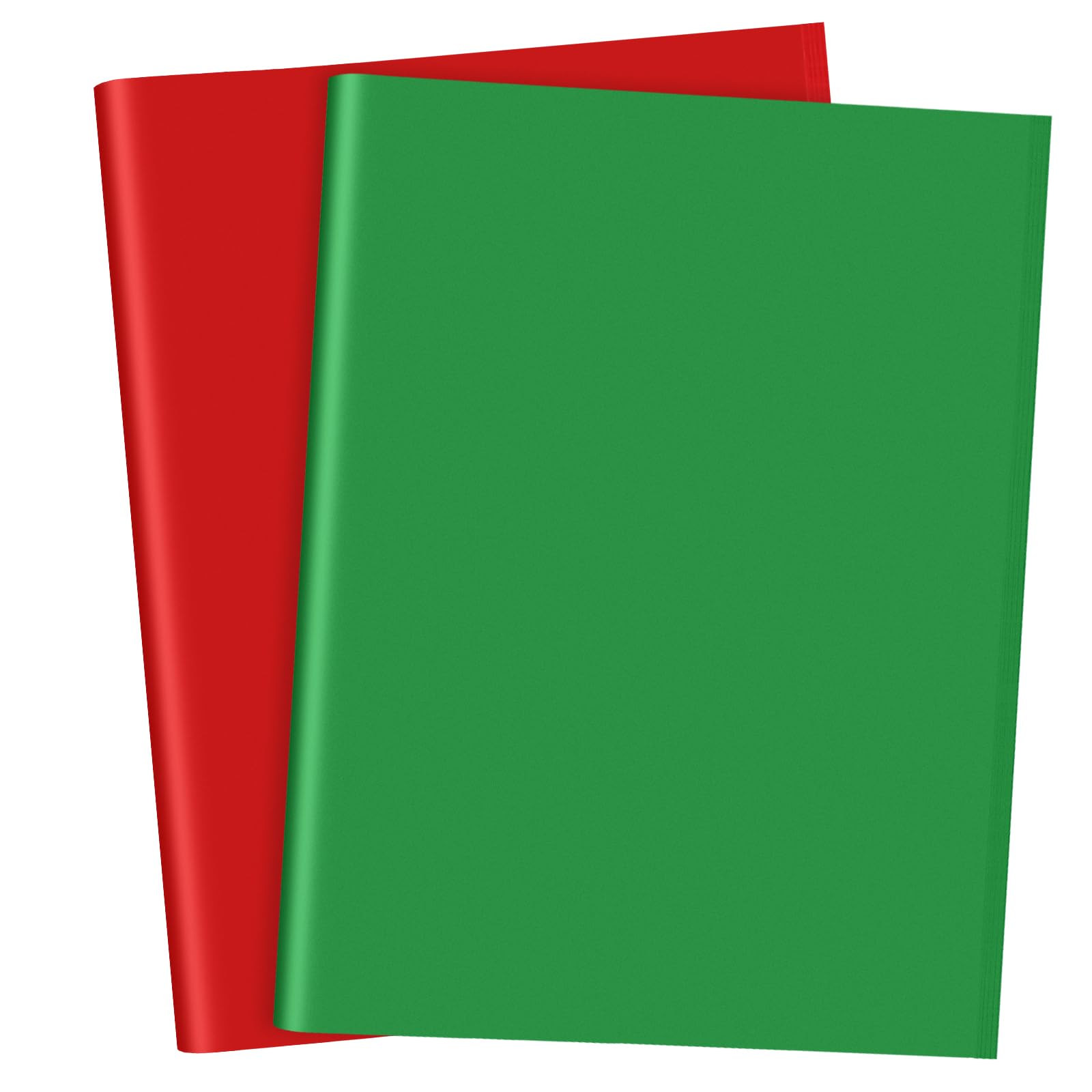 CHRORINE 50 Sheets Tissue Paper Christmas Wrapping Paper 2 Style Tissue Paper Bulk for Packaging Christmas Party DIY Art Craft(Red/Green)