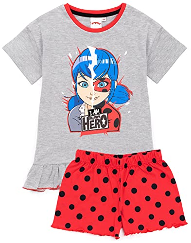 Miraculous Pajamas Girls Ladybug Superhero T-Shirt & Long Or Shorts Pjs