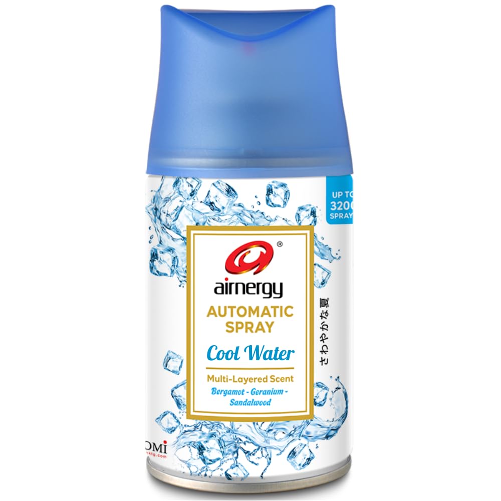 Air Freshener Refill | 300ML | 3200 Sprays | For Homes, Offices, Restaurant, Hotel, Mall, Saloon, Showrooms | Fits All Standard Dispensers except 225ML (Pack of 1, Cool Water)-image-36